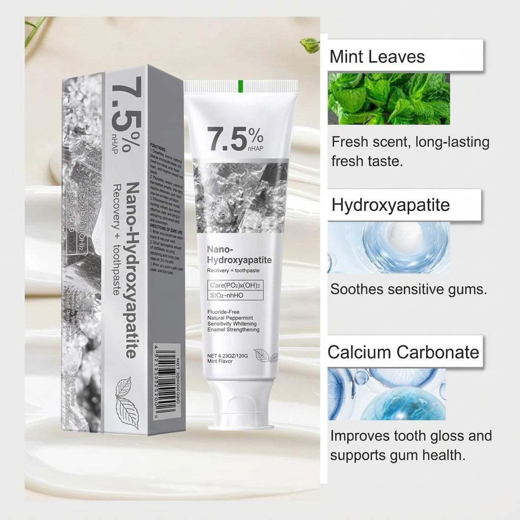7.5% Nano-Hydroxyapatite Recovery + Toothpaste